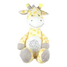 3 IN 1 GIRAFFE CUDDLE PROJECTOR TOY WASHABLE