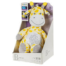 3 IN 1 GIRAFFE CUDDLE PROJECTOR TOY WASHABLE