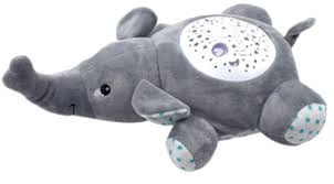 2 IN 1 GRAY ELEPHANT PROJECTOR TOY