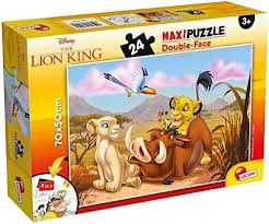 DISNEY LION KING 2 IN 1 PUZZLE 24 PCS