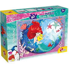 DISNEY PUZZLE 2 IN 1 THE LITTLE MERMAID 60 PIECES