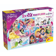 DISNEY PUZZLE 2 IN 1 PRINCESS 2X24