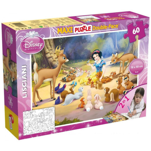 DISNEY SNOW WHITE 2 IN 1 PUZZLE 60 PIECES