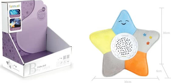 3 IN 1 CUDDLE STAR PROJECTOR TOY-WASHABLE